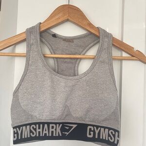 #78 Gymshark Flex sports bra in light grey marl